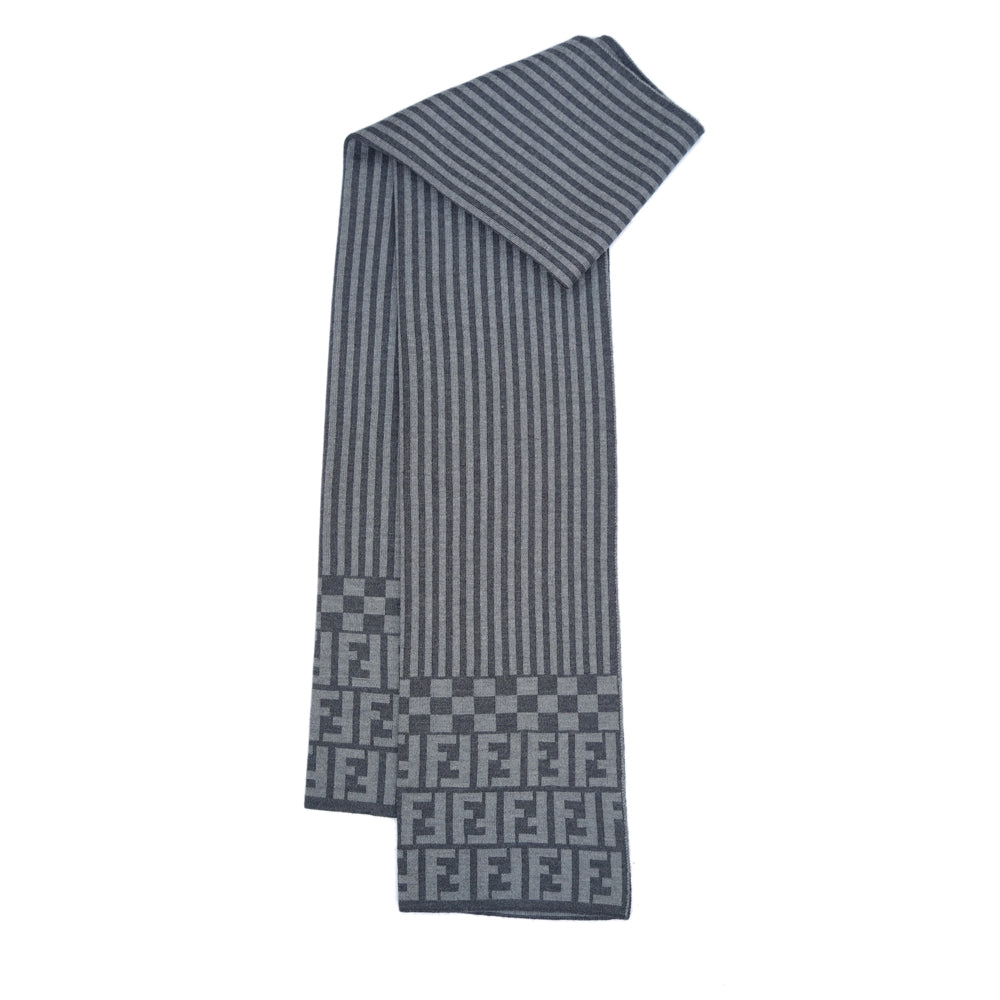 Fendi Wool FF Logo Print Pre-Owned Scarf