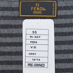 Fendi Wool FF Logo Print Pre-Owned Scarf