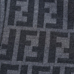 Fendi Wool FF Logo Print Pre-Owned Scarf