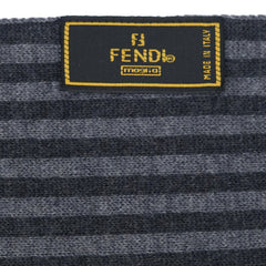 Fendi Wool FF Logo Print Pre-Owned Scarf
