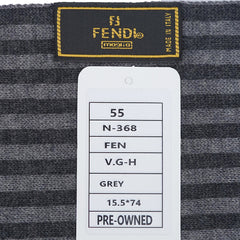 Fendi Wool FF Logo Print Pre-Owned Scarf