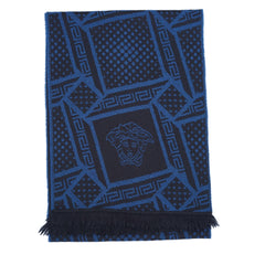 Versace Wool Medusa Insignia Pre-Owned Scarf