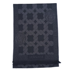Versace Wool Patterned Pre-Owned Scarf