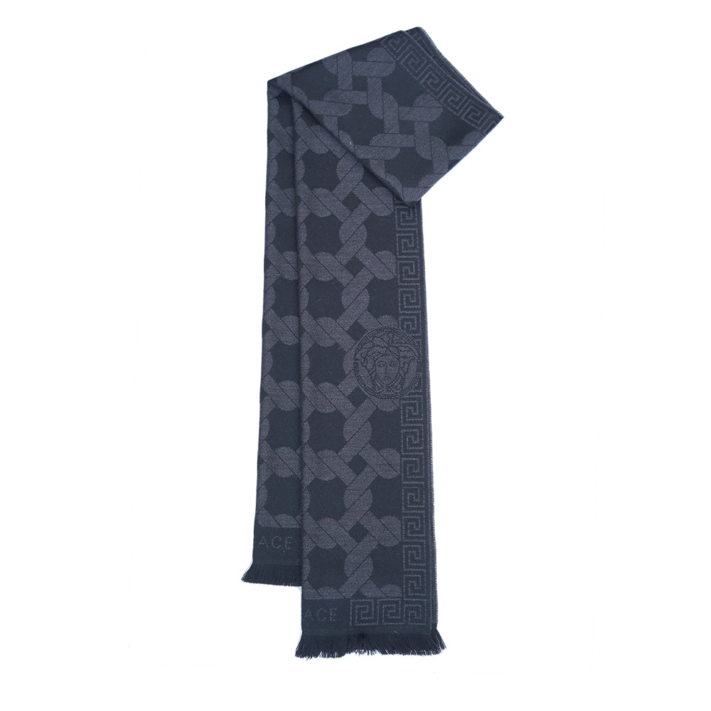 Versace Wool Patterned Pre-Owned Scarf