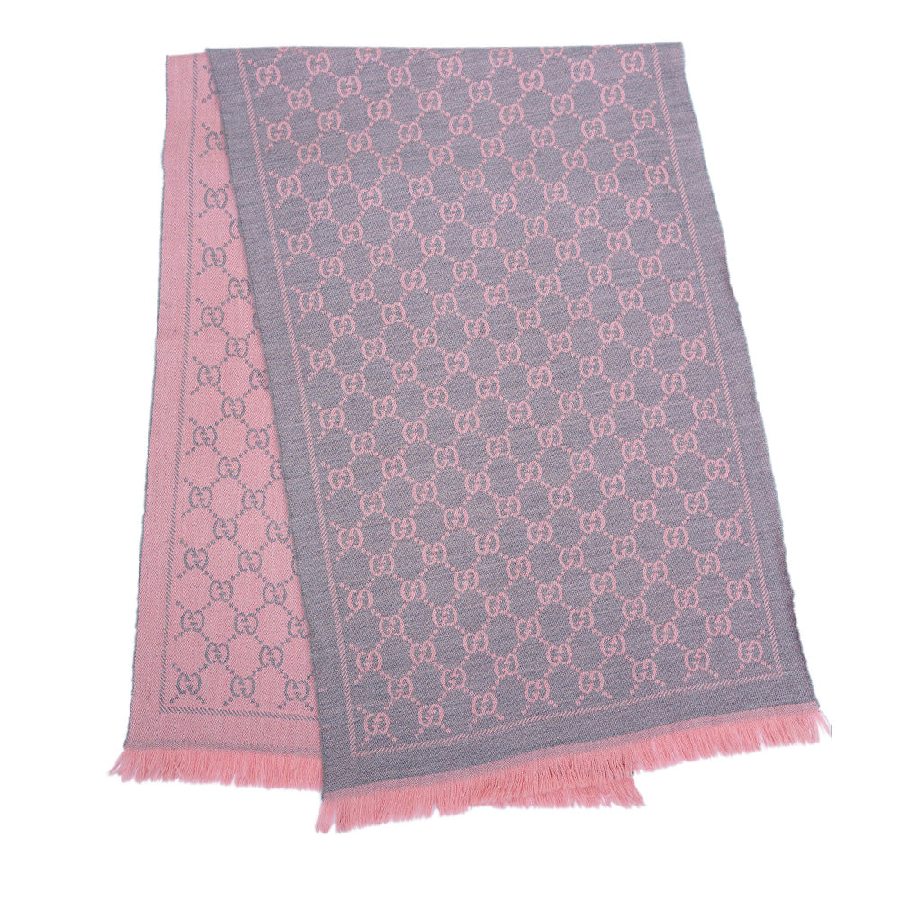 Gucci Wool GG Logo Pre-Owned Scarf