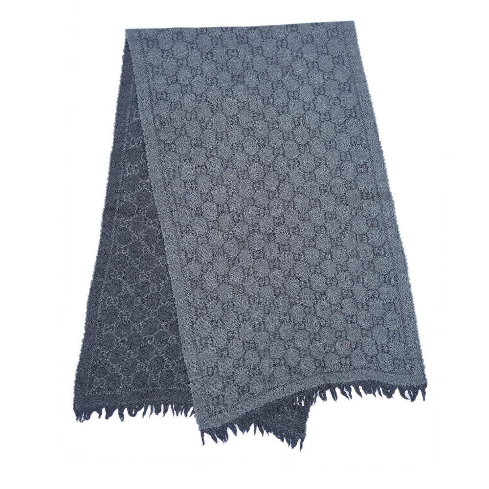Gucci Wool GG Logo Pre-Owned Scarf