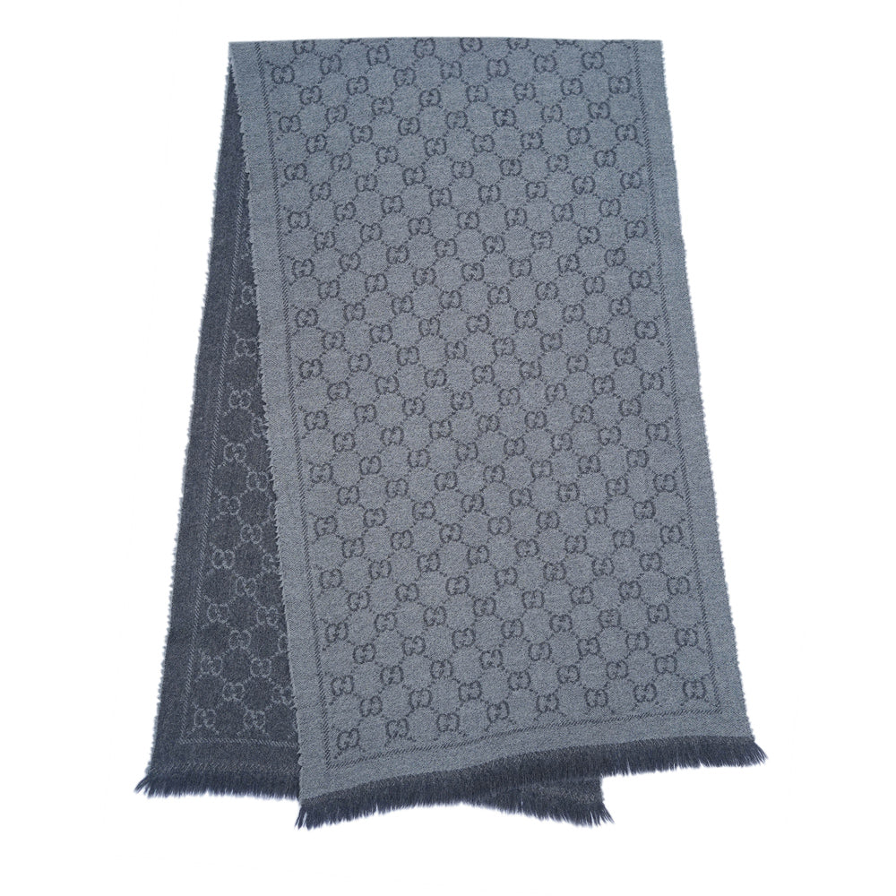 Gucci Wool GG Logo Pre-Owned Scarf