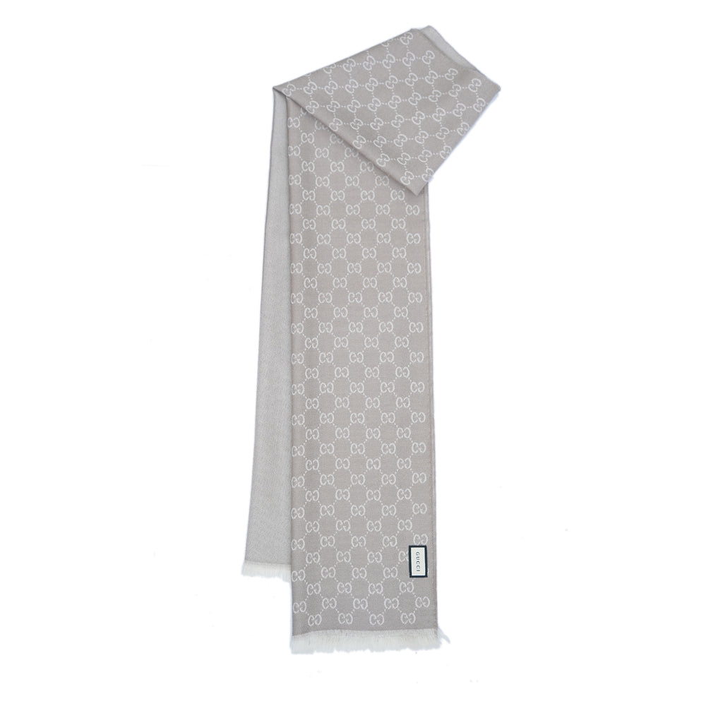 Gucci Wool GG Logo Pre-Owned Scarf