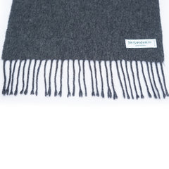 Yves Saint Laurent (YSL) Wool Plain Pre-Owned Scarf
