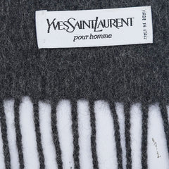 Yves Saint Laurent (YSL) Wool Plain Pre-Owned Scarf