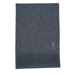 Yves Saint Laurent (YSL) Wool Plain Pre-Owned Scarf