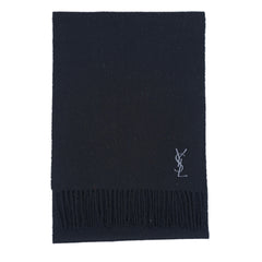 Yves Saint Laurent (YSL) Wool Plain Pre-Owned Scarf