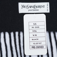 Yves Saint Laurent (YSL) Wool Plain Pre-Owned Scarf