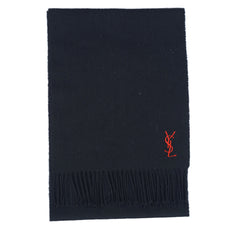 Yves Saint Laurent (YSL) Wool Plain Pre-Owned Scarf