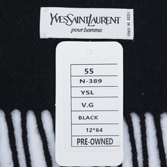 Yves Saint Laurent (YSL) Wool Plain Pre-Owned Scarf