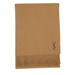 Yves Saint Laurent (YSL) Wool Plain Pre-Owned Scarf