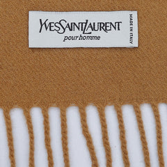 Yves Saint Laurent (YSL) Wool Plain Pre-Owned Scarf
