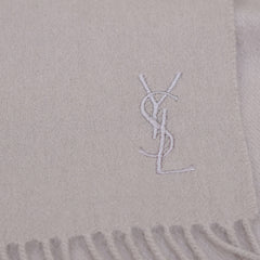 Yves Saint Laurent (YSL) Wool Plain Pre-Owned Scarf