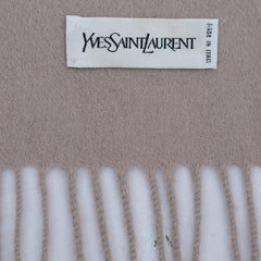 Yves Saint Laurent (YSL) Wool Plain Pre-Owned Scarf