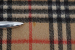 Check Cashmere Beige Scarf