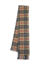Check Cashmere Beige Scarf