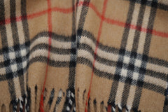 Check Cashmere Beige Scarf