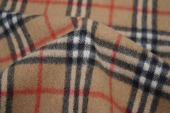 Check Cashmere Beige Scarf