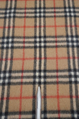 Check Cashmere Beige Scarf