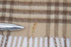 Check Cashmere Beige Scarf