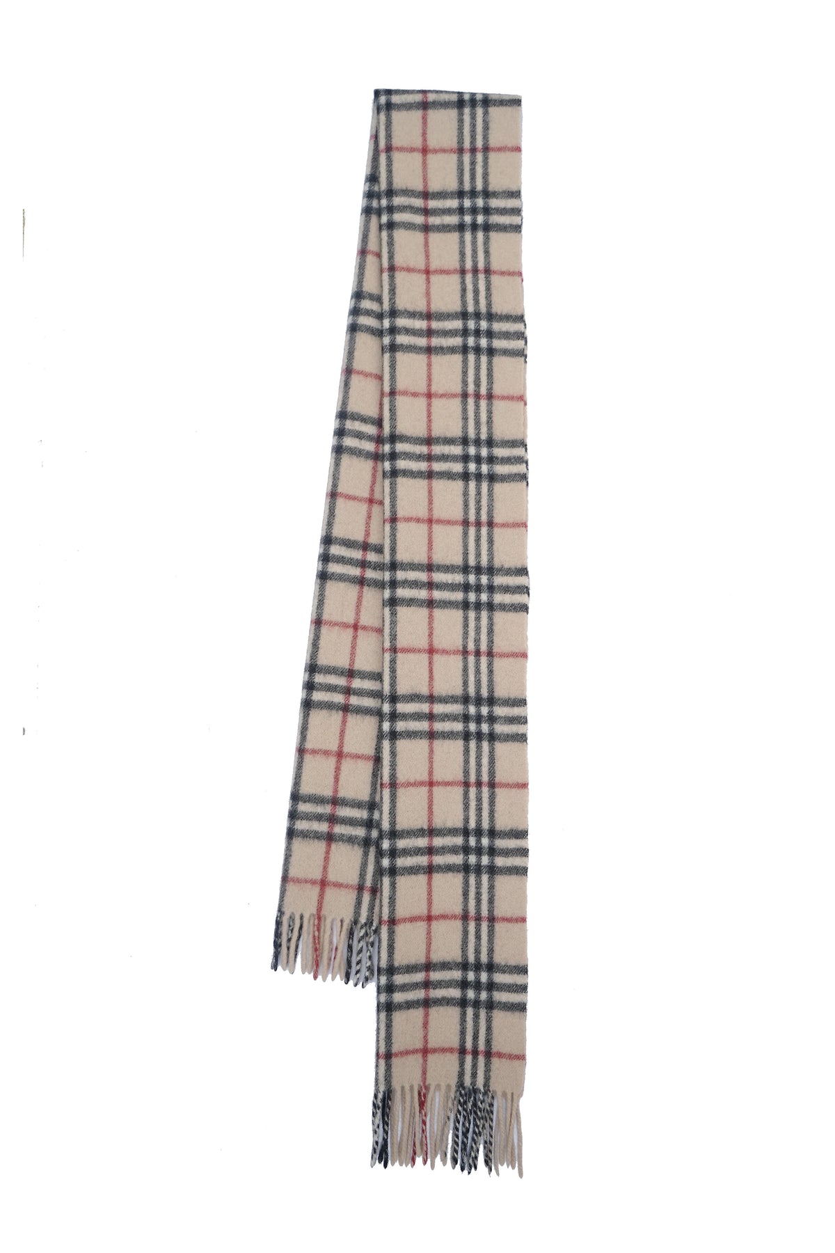 Burberry Pre-Owned Check Merino/Cashmere Beige Scarf