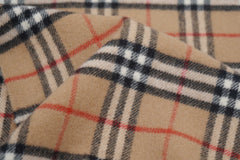 Burberry Pre-Owned Check Lambswool Beige Scarf