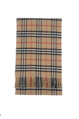 Burberry Pre-Owned Check Lambswool Beige Scarf