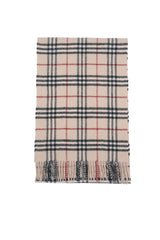 Burberry Pre-Owned Check Lambswool Beige Scarf