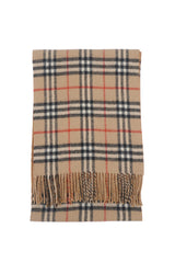 Burberry Pre-Owned Check Lambswool Beige Scarf
