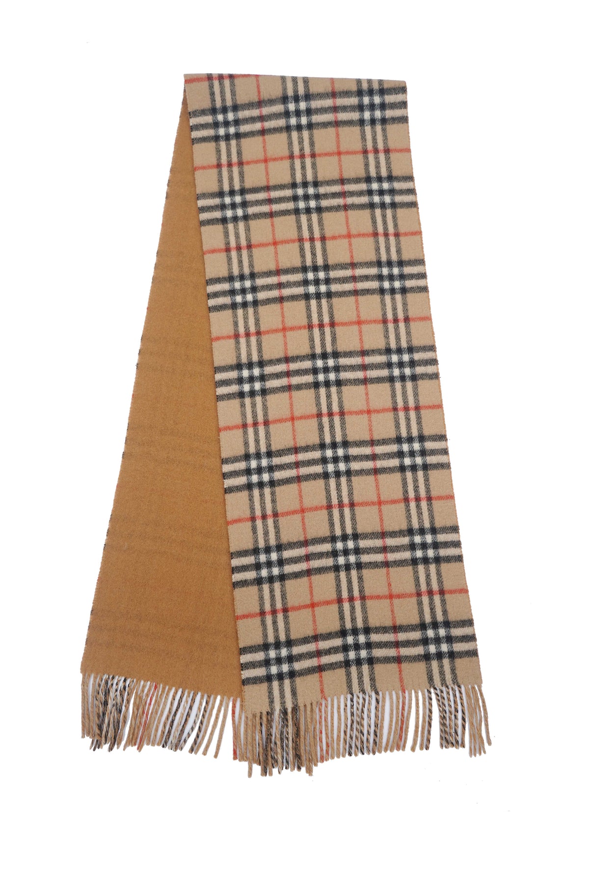 Burberry Pre-Owned Check Lambswool Beige Scarf