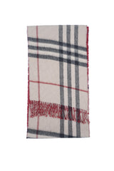 Burberry Pre-Owned Check Merino wool/Cashmere Beige Scarf