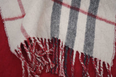 Burberry Pre-Owned Check Merino wool/Cashmere Beige Scarf