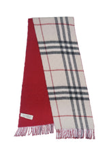 Burberry Pre-Owned Check Merino wool/Cashmere Beige Scarf