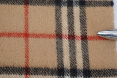Check Lambswool Beige Scarf