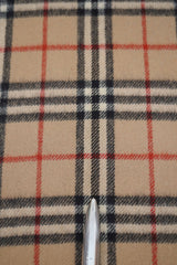 Check Lambswool Beige Scarf