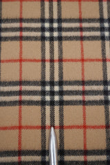 Check Lambswool Beige Scarf