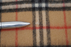 Check Lambswool Beige Scarf