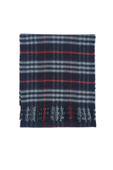 Burberry Pre-Owned Check Cashmere Blue Scarf