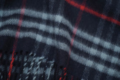 Burberry Pre-Owned Check Cashmere Blue Scarf