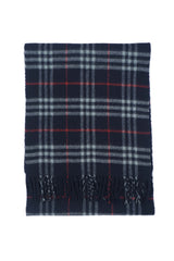 Burberry Pre-Owned Check Cashmere Blue Scarf
