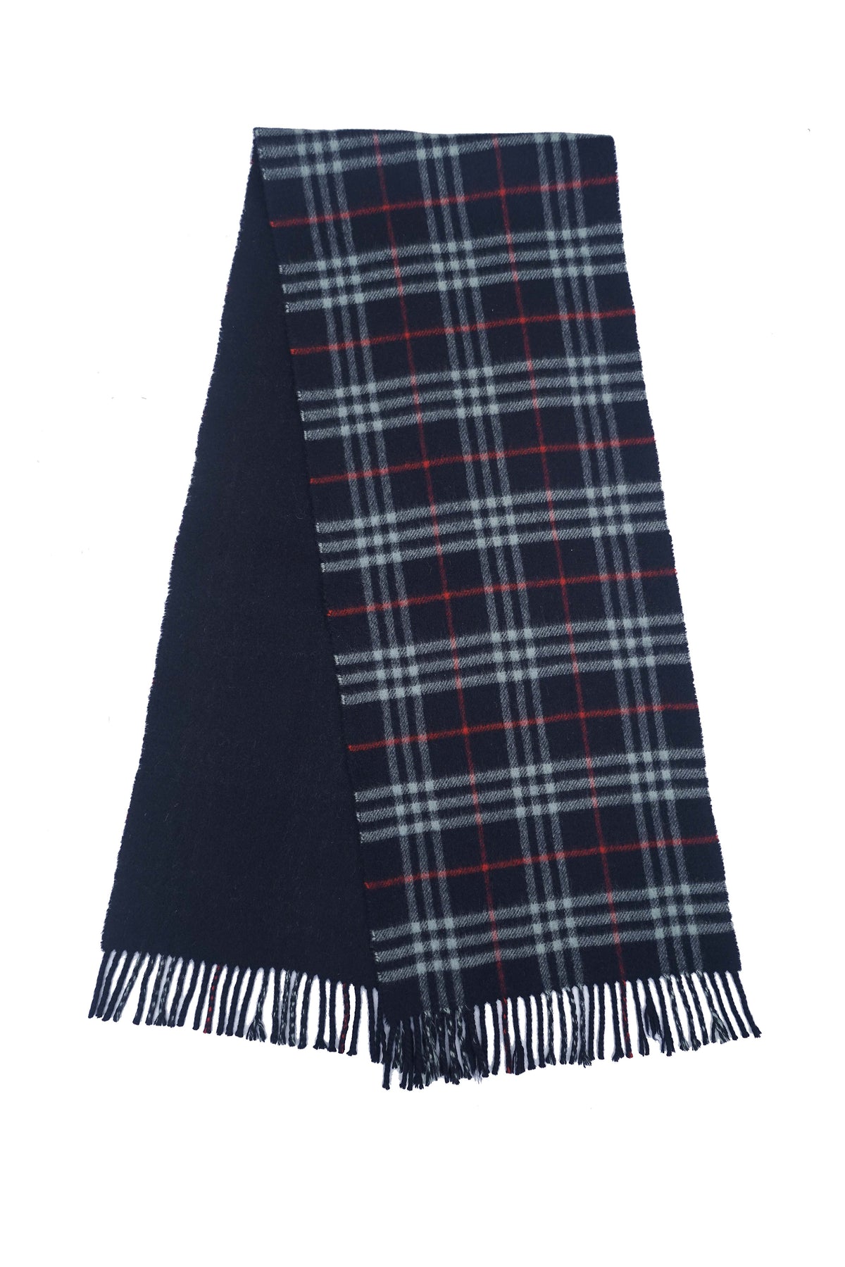 Burberry Pre-Owned Check Cashmere Blue Scarf