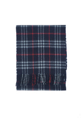 Check Cashmere Blue Scarf