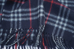 Check Cashmere Blue Scarf