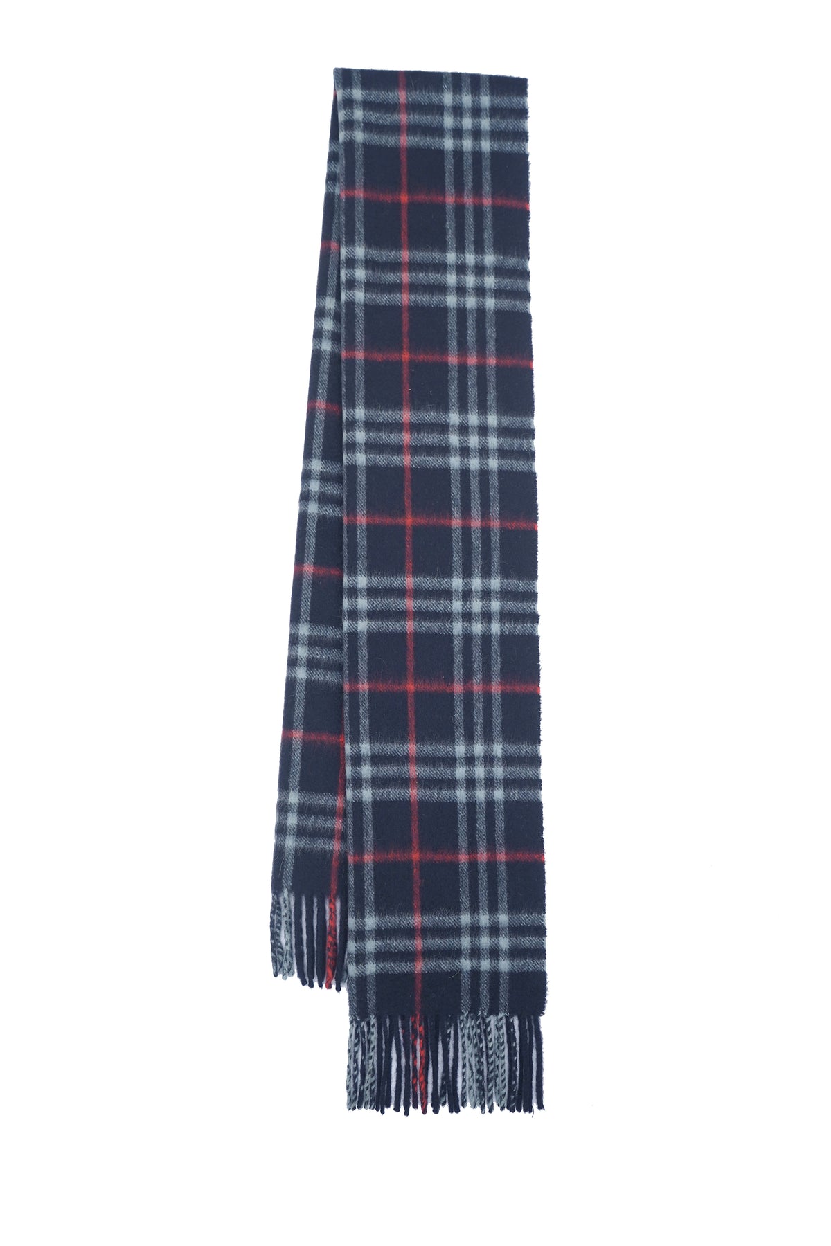 Check Cashmere Blue Scarf