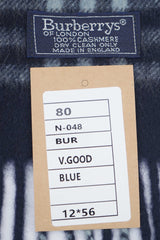 Check Cashmere Blue Scarf